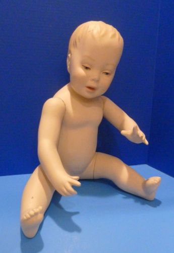 Vintage Baby Mannequin / Full Body / 1 Year old size / Fiberglass?