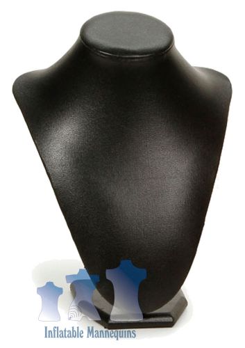 Female Necklace Display, Black Leatherette