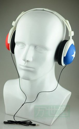 White Fiberglass Male Mannequin Head for headphones/wig/display