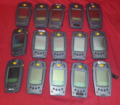 Lot of 15 Symbol SPT 1846 TKG804US Pocket PC Barcode Scanners POWERED ON