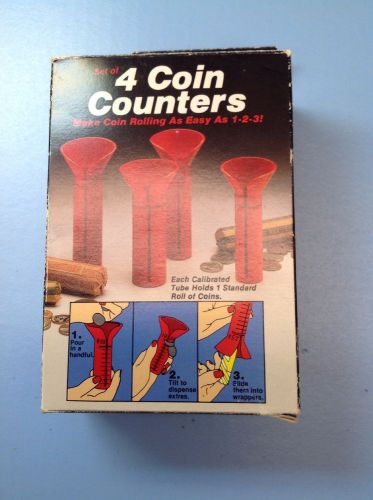 Set of 4 Coin Counters with Coin Wrappers