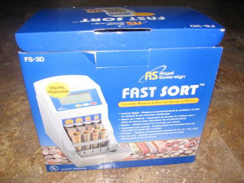 Royal Sovereign Fast Sort Coin Sorter FS-3D