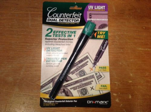 Dri Mark Dual Test Counterfeit Detector Pen with UV Led Light