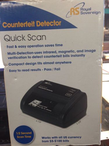 BRAND NEW Royal Sovereign Quick Scan Counterfeit Detector (RCD-2120)
