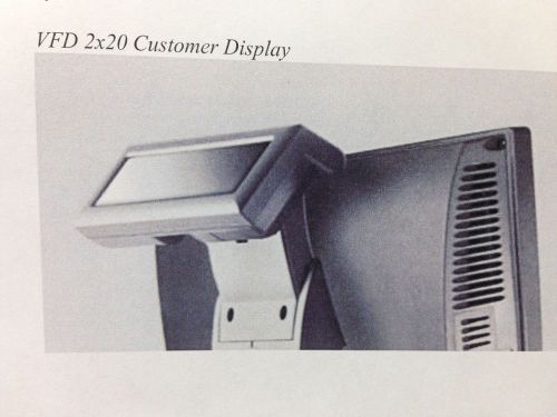 J2 Retail Systems Customer VFD 2 x 20 Display for Models 580, 615, 630, and 680