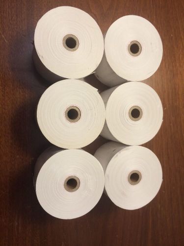 (6) Thermal Paper Rolls 2-1/4&#034; X 230&#039; For Credit Card