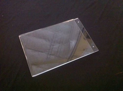 Qty 3 high quality 11&#034; x 14&#034;  portrait wall mount sign holder 1/8&#034; acrylic for sale