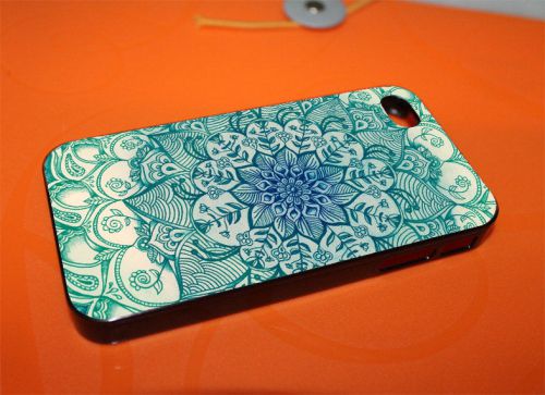 Blue Vivid floral Pattern Cute Cases for iPhone iPod Samsung Nokia HTC