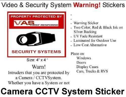 NEW Home Business 8 Pack Combo Video &amp; Security System Warning Stickers