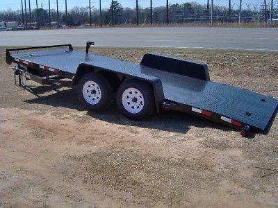 18 steel tilt deck equipment car hauler trailer new hyd for sale