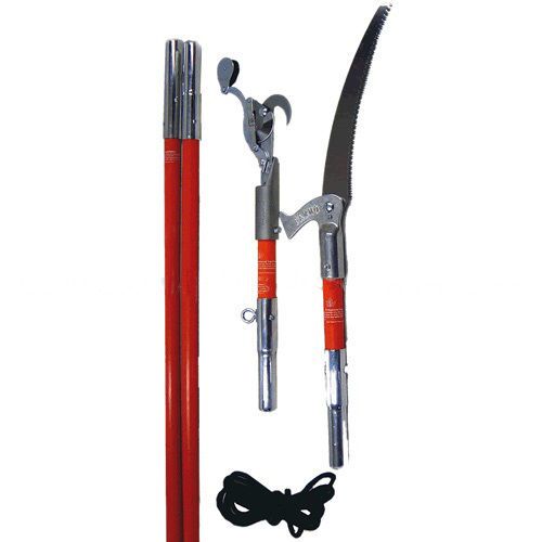 Pole saws &amp; pruner kit, 12&#039; fiberglass,13&#034; fanno blade,marvin pruner,2-6&#039; poles for sale