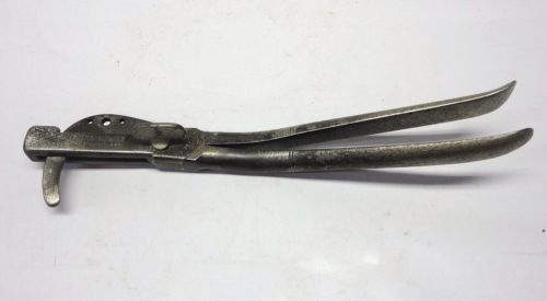 Antique  h &amp; d co. 1890 emasculator pig / sheep / bull castration tool for sale