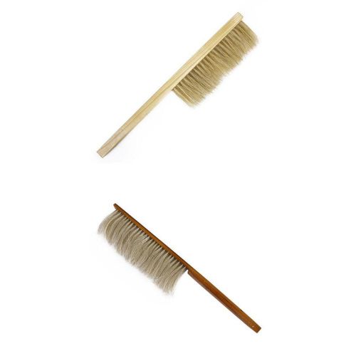 2xbeekeeping bee brush with handle beehive tool for beekeeper -pig&amp;horse bristle for sale