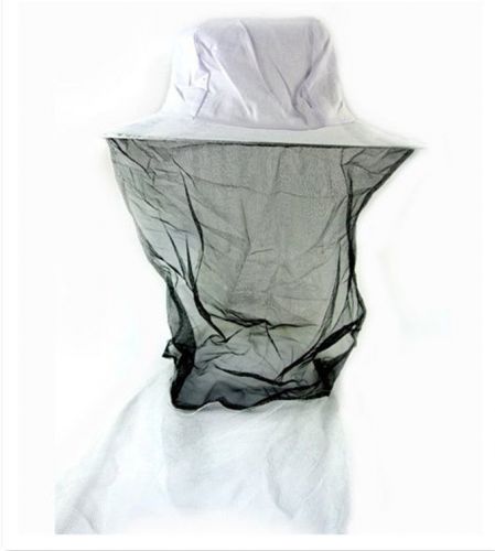 White Beekeeping Beekeeper Hat Tuile Veil Mosquito Fly Head Net Mesh Protection