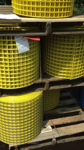1.5x1.5&#034; 10.5 g 19.5&#034;x100&#039; yellow pvc coated welded wire mesh rolls for sale
