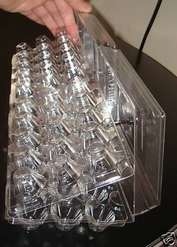 360 Clear Plastic Tri-Fold Quail Egg Cartons