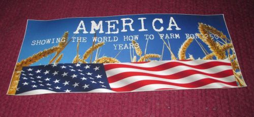 AMERICAN FARMER  BUMPER STICKER agriculture farming patriotism american flag