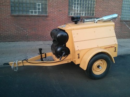 INGERSOLL RAND TRAILER TOW PORTABLE AIR COMPRESSOR 85CFM TURN KEY LOCAL ONLY