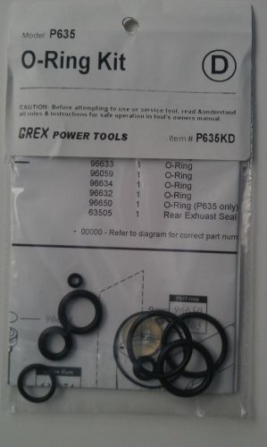 Genuine grex o-ring and seal kit part # p635kd for model p635 for sale
