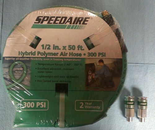 Speedaire 1/2 x 50 POLYMER HYBRID 300PSI air compressor hose flexzilla tool,shop