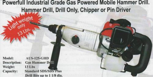Powerful industrial gas powered mobile hammer drill for sale