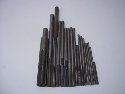 USED LOT OF 18 HIGH SPEED REAMERS