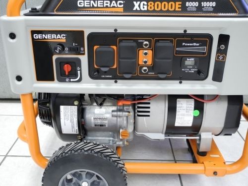 Generac 5747 XG8000E 8,000 Watt OHVI Gas new electric start Pro contractor