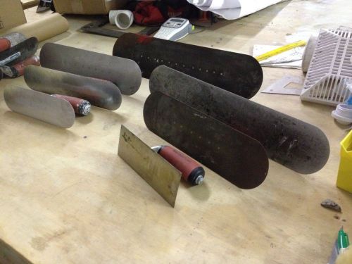 Lot of 7 Marshalltown concrete pool finishing tools