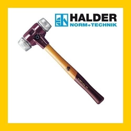 Simplex Schonhammer 80mm 80 mm Alu/Weichmetall silber 3860Gr. HALDER Hammer