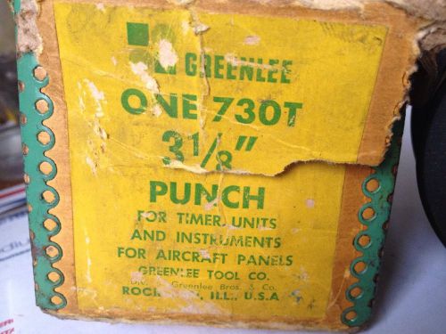 Greenlee Punch 730T Aircraft Timer Units And Instruments Panel 3 1/8&#034;