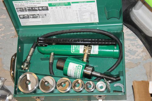 BRAND NEW Greenlee 7506 Knock Out Set with 767 Hand Pump