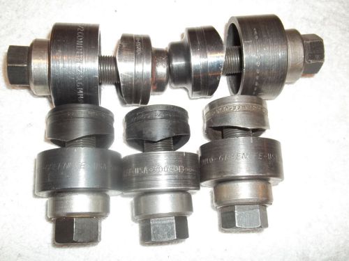 Greenlee slug buster/ used knockout punch sets/1-1/4 &amp; 1-1/2 for sale