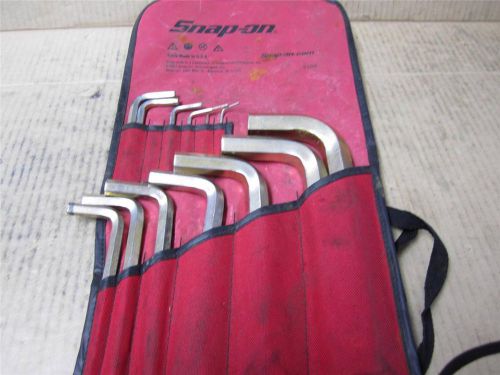 Snap on awm140dk us made 14 pc metric hex key allen set mechanic&#039;s tools for sale