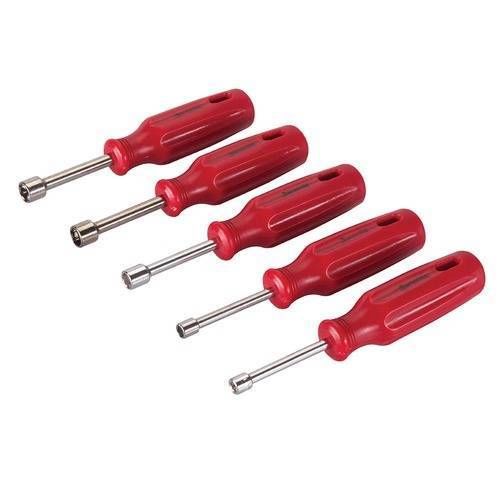 Stubby nut bolt runner driver set screwdriver type handles 5 6 8 10 &amp; 12 mm for sale
