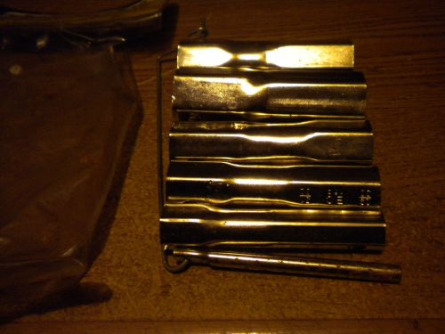 6 PEACE ALL BRASS CRAFT TOOL -SHOWER VALVE SOCKET WRENCH SET