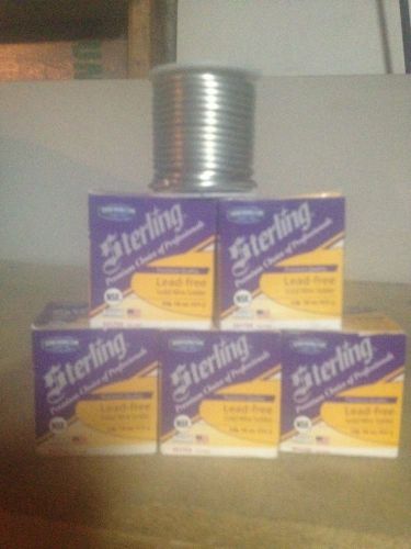 Sterling Solid Wire Solder Premium Lead Free 1lb 16 oz 454g 6 Rolls
