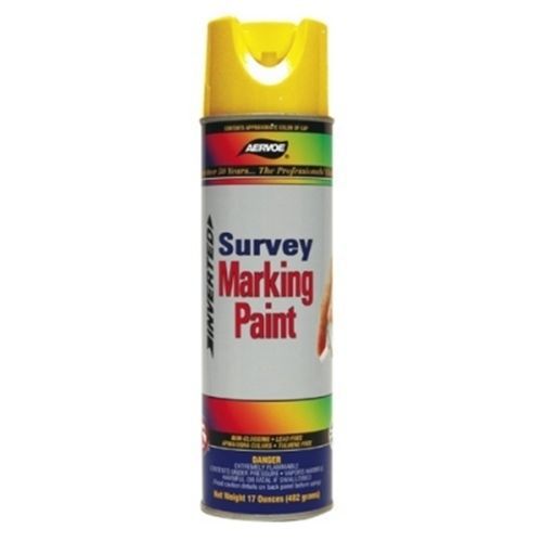 Aervoe 208 Survey Marking Paint, Hi Viz Yellow