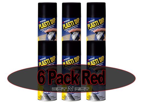 Plasti Dip Spray Cans 11oz 6 Pack Matte Flat Red Plasti Dip Rubber Coating Paint