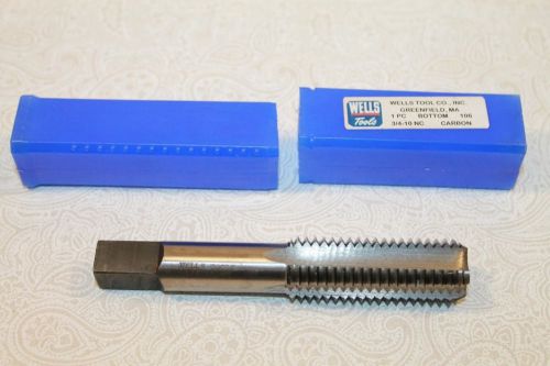 New Wells One Peace bottom 106 Tool Company Pipe Tap Carbon 3/4 - 10