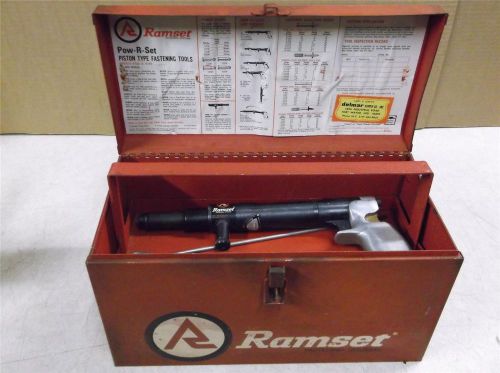 Ramset Low Velocity Piston Type Fastening Tool Model 4160 w/ Toolbox &amp; More