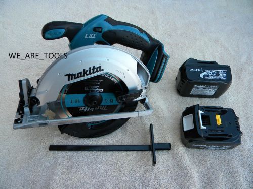 New makita 18 volt bss611 cordless circular saw,2 bl1830 battery 18v lxt w/blade for sale