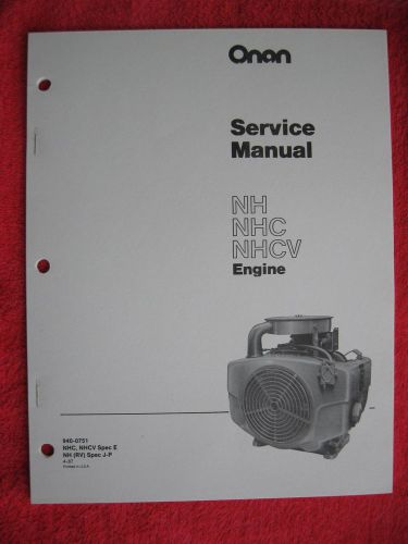 ONAN NH, NHC, &amp; NHCV ENGINE SERVICE MANUAL