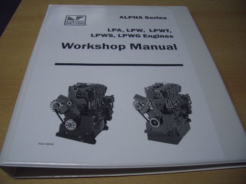 LISTER LPA, LPW, LPWS, LPWT ALPHA ENGINE WORKSHOP MANUAL 027-08240