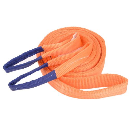 5m x 50mm 2 ton eye to eye lifting towing webbing recovery strap orange for sale