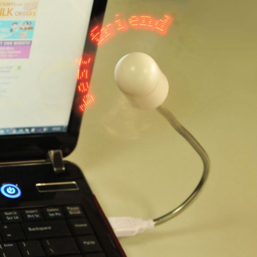 5pcs usb pc input message led fan with data line (red light) for sale