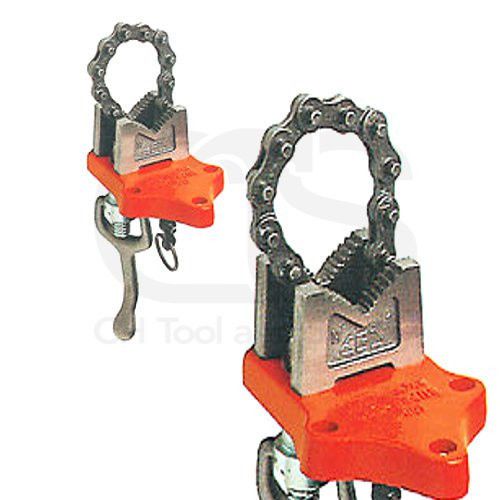 Hit chain pipe vise (bottom screw) 1/8&#034;-4&#034; pipe for sale