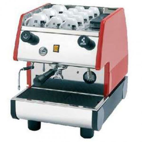 La pavoni commercial espresso machine maker pub 1em-r red, 1 group, pourover for sale