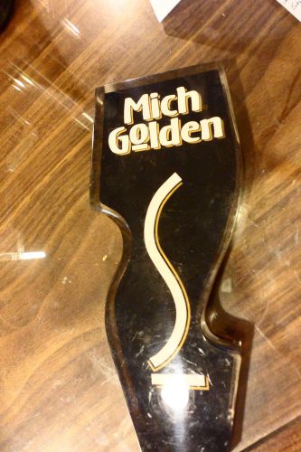 Commercial large &#034;mich golden&#034; beer,keg,draft,tap heavy acrylic  handle for sale