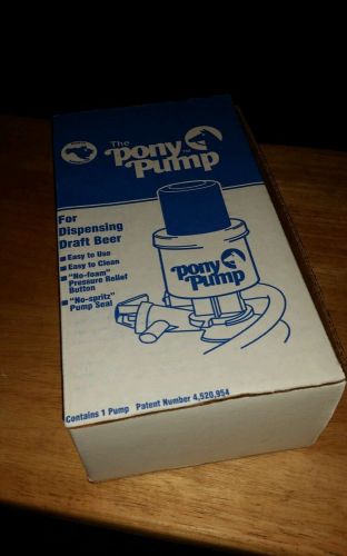 The Pony Pump Keg Dispensing Draft Beer New in box. No Foam.
