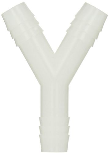 Durable Nylon Extra-Grip Barbed Tube Fitting, Wye Connector, Tube-to-Tube, 1/2&#034;